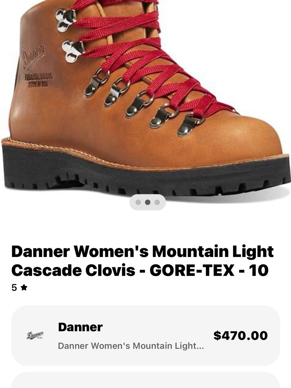 Collectors Danner Women’s Kicking boots featured in the movie Wild 8.5 - Picture 13 of 13